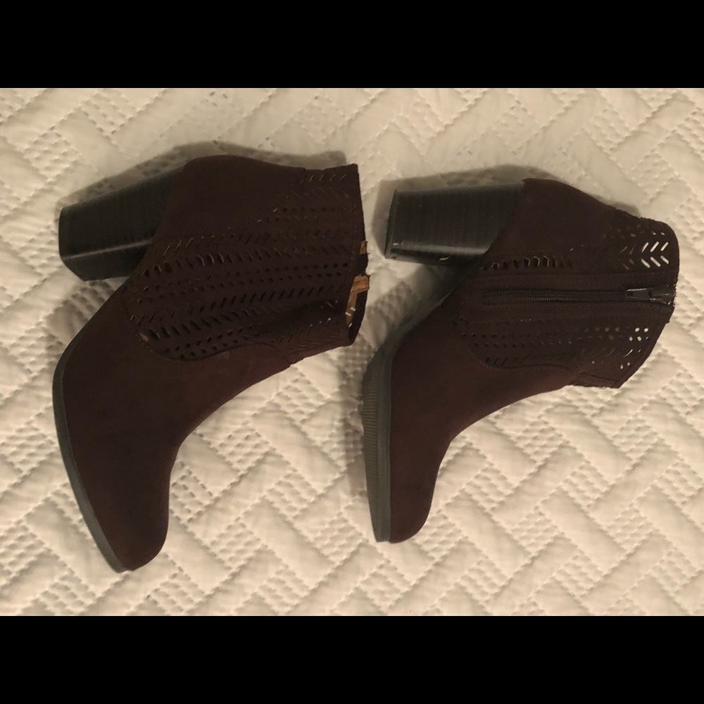 Brown Booties Size 6.5